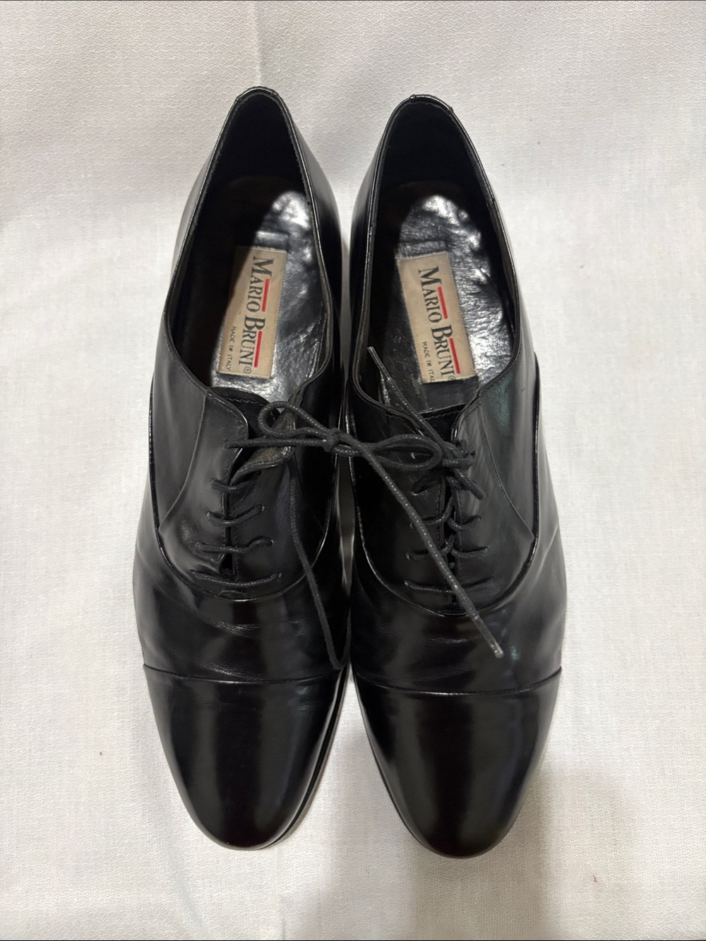 Men’s Black Leather Oxford Dress Shoes